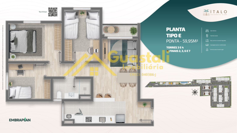 Imagem Apartamento com 2 Quartos à Venda, 49 m² em Jardim Abaeté - Piracicaba Imagem Apartamento com 2 Quartos à Venda, 49 m² em Jardim Abaeté - Piracicaba