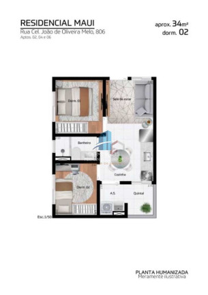 Imagem Apartamento com 2 Quartos à Venda, 33 m² em Vila Formosa - São Paulo