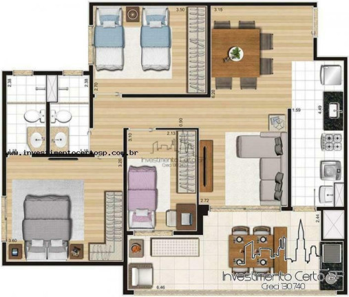 Imagem Apartamento com 3 Quartos à Venda, 85 m² em Ipiranga - São Paulo