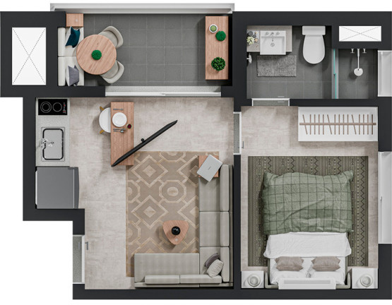 Imagem Apartamento com 1 Quarto à Venda, 29 m² em Pinheiros - São Paulo