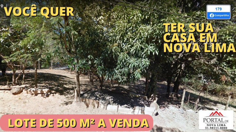 Imagem Terreno à Venda, 500 m² em Fazenda Do Benito - Nova Lima