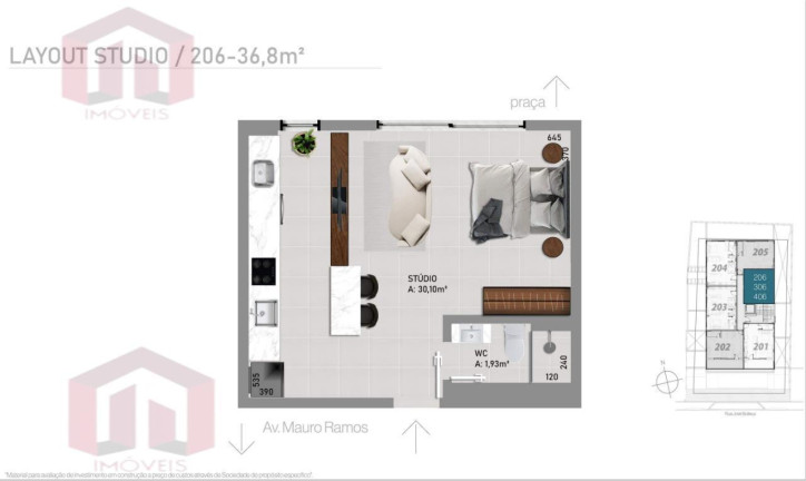 Imagem Imóvel com 2 Quartos à Venda, 