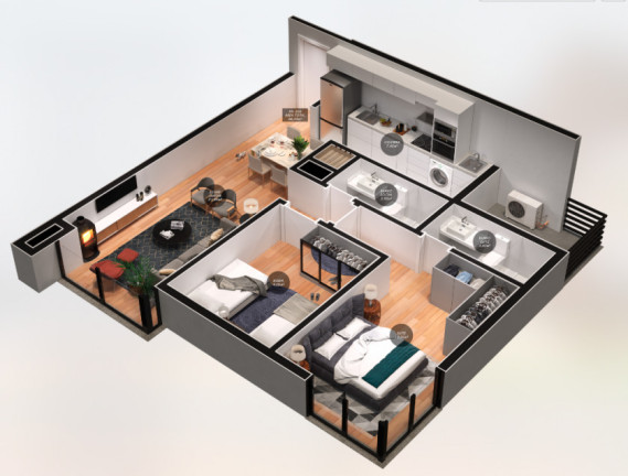 Imagem Apartamento com 2 Quartos à Venda, 65 m² em Centro  - Canela