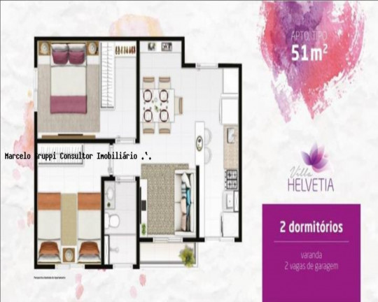 Imagem Apartamento com 2 Quartos à Venda, 51 m² em Helvétia - Indaiatuba Imagem Apartamento com 2 Quartos à Venda, 51 m² em Helvétia - Indaiatuba