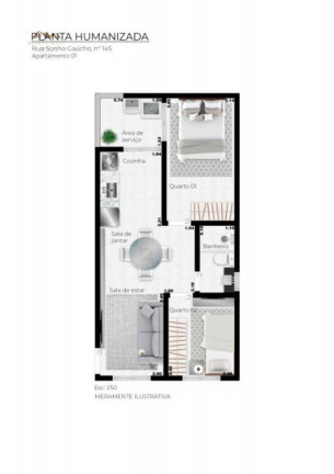 Imagem Apartamento com 2 Quartos à Venda, 40 m² em Jardim São Nicolau - São Paulo Imagem Apartamento com 2 Quartos à Venda, 40 m² em Jardim São Nicolau - São Paulo