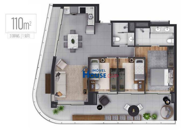 Imagem Apartamento com 3 Quartos à Venda, 110 m² em Pinheiros - São Paulo Imagem Apartamento com 3 Quartos à Venda, 110 m² em Pinheiros - São Paulo