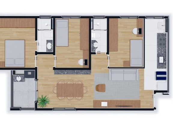 Imagem Apartamento com 3 Quartos à Venda, 69 m² em Boneca Do Iguaçu - São José Dos Pinhais Imagem Apartamento com 3 Quartos à Venda, 69 m² em Boneca Do Iguaçu - São José Dos Pinhais