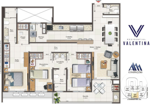 Imagem Apartamento com 3 Quartos à Venda, 110 m² em Campinas - São José