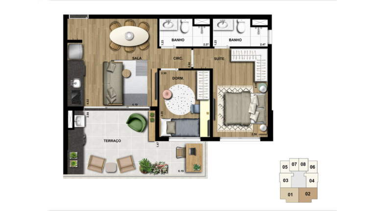Imagem Apartamento com 2 Quartos à Venda, 65 m² em Campo Belo - São Paulo