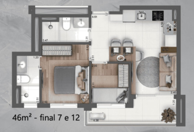 Imagem Apartamento com 2 Quartos à Venda, 45 m² em Santo Amaro - São Paulo Imagem Apartamento com 2 Quartos à Venda, 45 m² em Santo Amaro - São Paulo