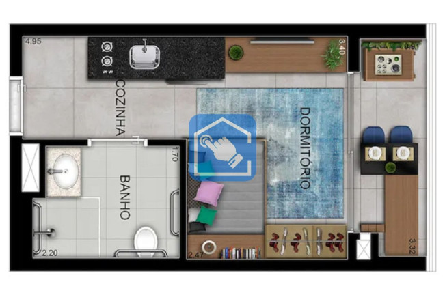 Imagem Apartamento com 1 Quarto à Venda, 23 m² em Vila Esperança - São Paulo