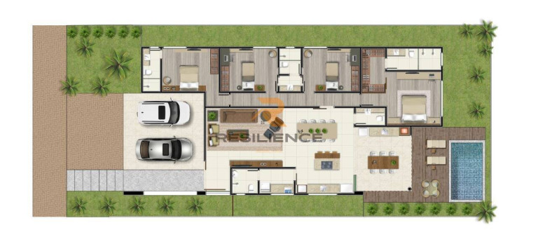 Imagem Casa de Condomínio com 4 Quartos à Venda, 240 m² em Residencial Park I - Vespasiano