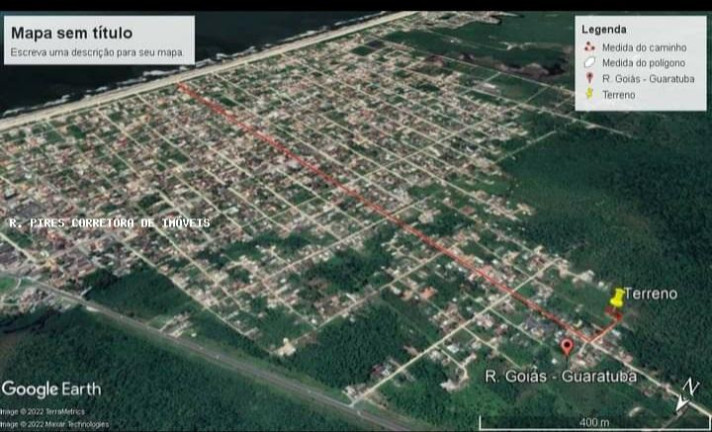 Terreno à Venda, 450 m² em águas Claras - Guaratuba