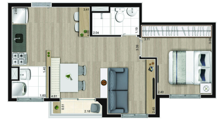 Imagem Apartamento com 2 Quartos à Venda, 38 m² em Jardim Mirante - São Paulo