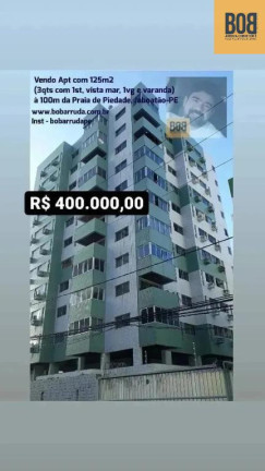 Apartamento com 3 Quartos à Venda, 126 m² em Piedade - Jaboatão Dos Guararapes