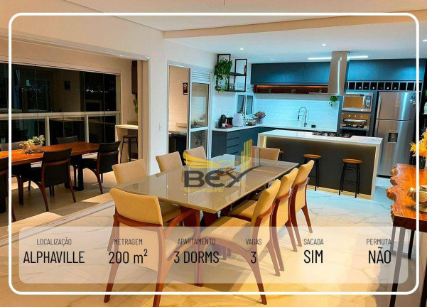 Imagem Apartamento com 3 Quartos à Venda, 200 m² em Alphaville Empresarial - Barueri Imagem Apartamento com 3 Quartos à Venda, 200 m² em Alphaville Empresarial - Barueri