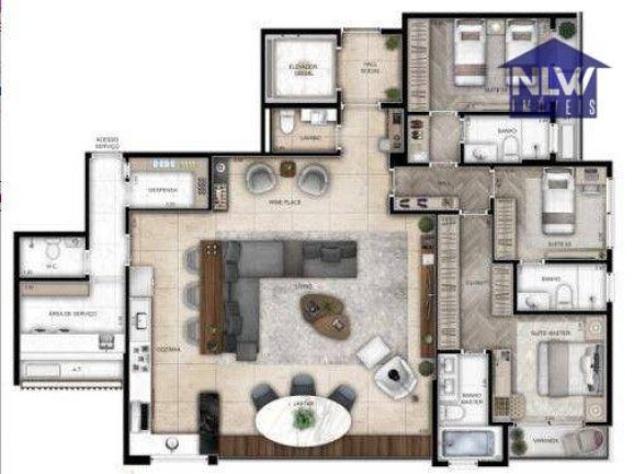 Apartamento com 3 Quartos à Venda, 162 m² em Perdizes - São Paulo