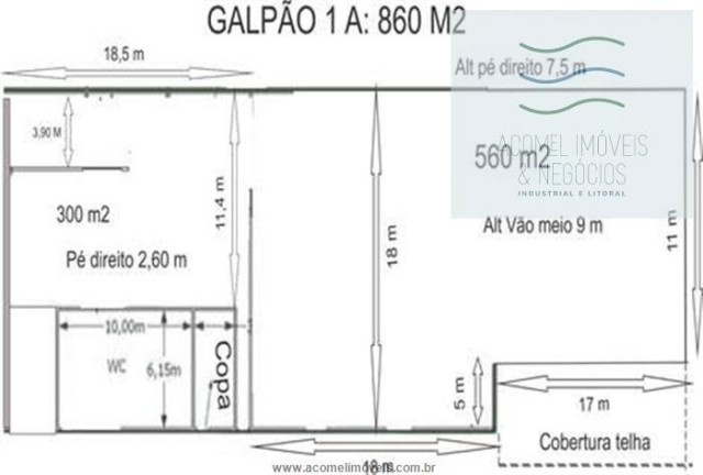 Imagem Imóvel Comercial para Alugar, 860 m² em Vila Industrial - Aluminio Imagem Imóvel Comercial para Alugar, 860 m² em Vila Industrial - Aluminio