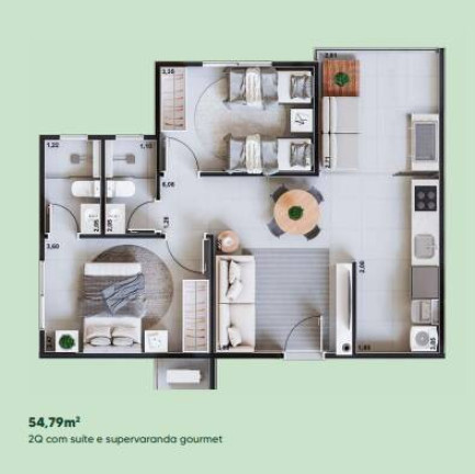 Imagem Apartamento com 2 Quartos à Venda, em Setor Faiçalville - Goiânia Imagem Apartamento com 2 Quartos à Venda, em Setor Faiçalville - Goiânia