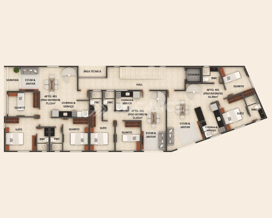 Imagem Apartamento com 2 Quartos à Venda, 91 m² em Bessa - João Pessoa