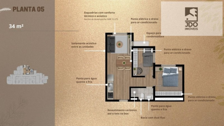 Imagem Apartamento com 2 Quartos à Venda, 34 m² em Vila Izabel - Curitiba Imagem Apartamento com 2 Quartos à Venda, 34 m² em Vila Izabel - Curitiba
