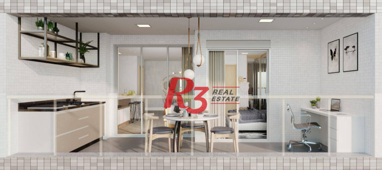 Imagem Apartamento com 1 Quarto à Venda, 66 m² em Vila Rica - Santos Imagem Apartamento com 1 Quarto à Venda, 66 m² em Vila Rica - Santos