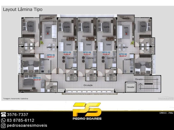 Imagem Apartamento com 2 Quartos à Venda, 33 m² em Intermares - Cabedelo Imagem Apartamento com 2 Quartos à Venda, 33 m² em Intermares - Cabedelo