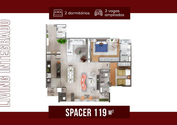 Imagem Apartamento à Venda, em Vila Costa - Taubaté Imagem Apartamento à Venda, em Vila Costa - Taubaté