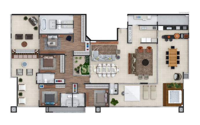 Imagem Apartamento com 4 Quartos à Venda, 344 m² em América - Joinville