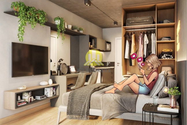 Imagem Studio com 1 Quarto à Venda, 19 m² em Rebouças - Curitiba Imagem Studio com 1 Quarto à Venda, 19 m² em Rebouças - Curitiba