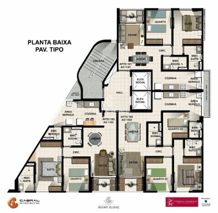 Imagem Apartamento com 3 Quartos à Venda, 67 m² em Casa Amarela - Recife
