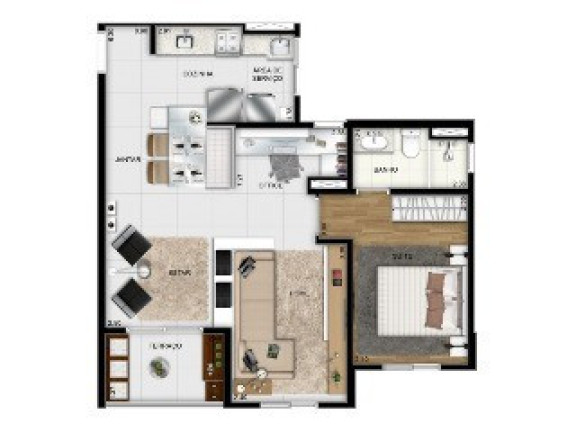 Imagem Apartamento com 1 Quarto à Venda, 42 m² em Centro - São Bernardo Do Campo Imagem Apartamento com 1 Quarto à Venda, 42 m² em Centro - São Bernardo Do Campo