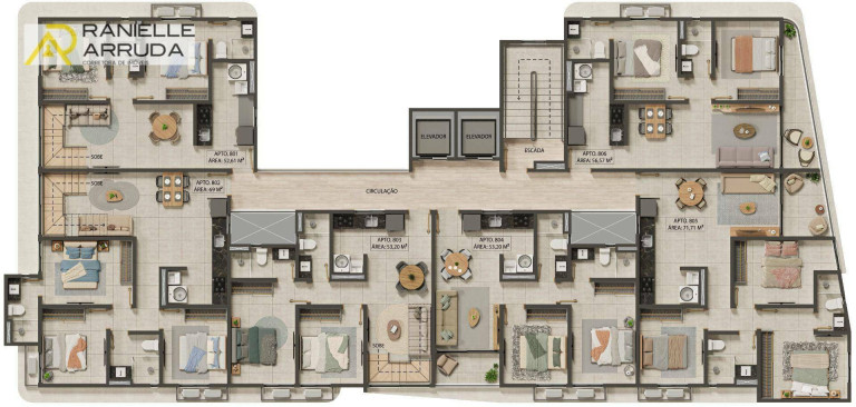 Imagem Apartamento com 3 Quartos à Venda, 70 m² em Aeroclube - João Pessoa Imagem Apartamento com 3 Quartos à Venda, 70 m² em Aeroclube - João Pessoa