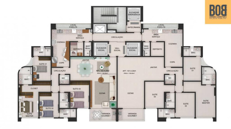 Foto do imóvel Apartamento com 4 Quartos à Venda, 165 m² em Casa Forte - Recife