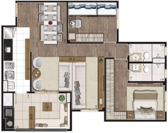 Imagem Apartamento com 4 Quartos à Venda, 204 m² em Taquaral - Campinas Imagem Apartamento com 4 Quartos à Venda, 204 m² em Taquaral - Campinas