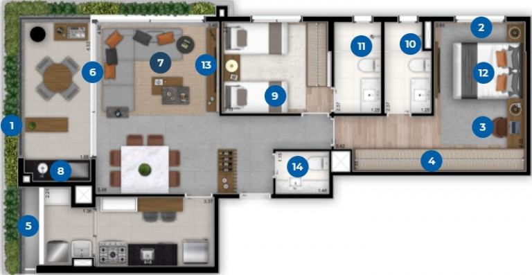 Imagem Imóvel com 2 Quartos à Venda, 145 m² em Brooklin Novo - São Paulo Imagem Imóvel com 2 Quartos à Venda, 145 m² em Brooklin Novo - São Paulo