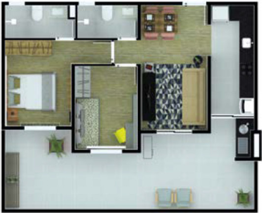 Imagem Apartamento com 2 Quartos à Venda, 52 m² em Chácara Bela Vista - Sumaré Imagem Apartamento com 2 Quartos à Venda, 52 m² em Chácara Bela Vista - Sumaré