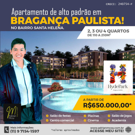 Imagem Apartamento com 2 Quartos à Venda, 110 m² em Jardim Santa Helena - Bragança Paulista Imagem Apartamento com 2 Quartos à Venda, 110 m² em Jardim Santa Helena - Bragança Paulista