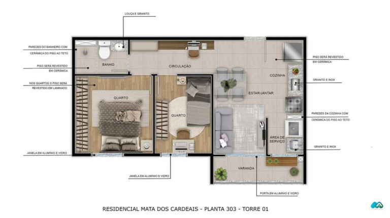 Imagem Apartamento com 2 Quartos à Venda, 43 m² em Tabuleiro Do Martins - Maceió Imagem Apartamento com 2 Quartos à Venda, 43 m² em Tabuleiro Do Martins - Maceió