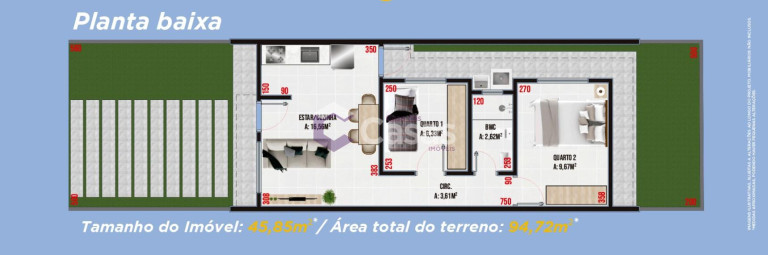 Imagem Casa com 2 Quartos à Venda, 45 m² em Jardim Buenos Aires (vila Carimã) - Foz Do Iguacu