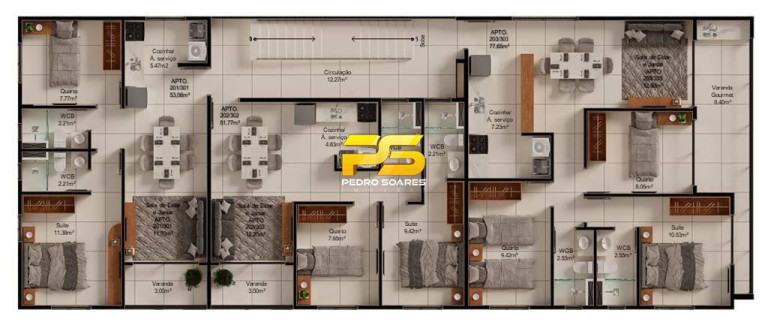 Imagem Apartamento com 2 Quartos à Venda, 52 m² em Bessa - João Pessoa Imagem Apartamento com 2 Quartos à Venda, 52 m² em Bessa - João Pessoa