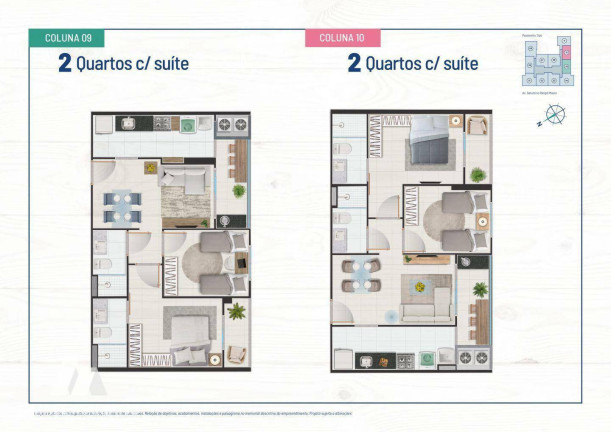 Imagem Apartamento com 2 Quartos à Venda, 54 m² em Praia De Itaparica - Vila Velha
