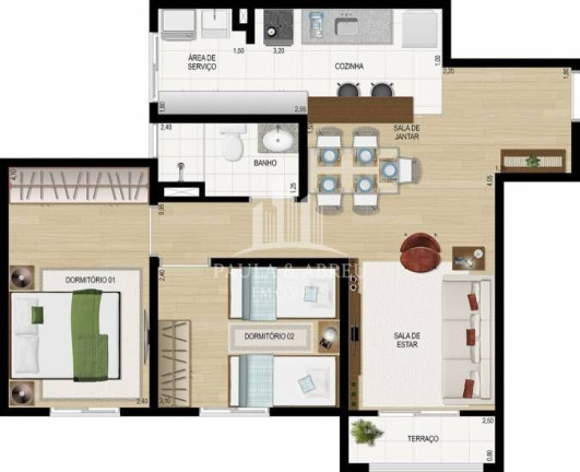 Imagem Apartamento com 2 Quartos à Venda, 58 m² em Vila Falchi - Mauá Imagem Apartamento com 2 Quartos à Venda, 58 m² em Vila Falchi - Mauá
