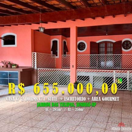 Imagem Casa com 2 Quartos à Venda, 285 m² em Tulipas - Jundiaí Imagem Casa com 2 Quartos à Venda, 285 m² em Tulipas - Jundiaí