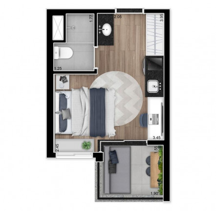 Imagem Studio com 1 Quarto à Venda, 20 m² em Vila Madalena - São Paulo Imagem Studio com 1 Quarto à Venda, 20 m² em Vila Madalena - São Paulo