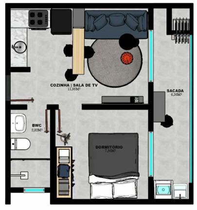 Imagem Apartamento com 2 Quartos à Venda, 47 m² em Albatroz - Matinhos Imagem Apartamento com 2 Quartos à Venda, 47 m² em Albatroz - Matinhos