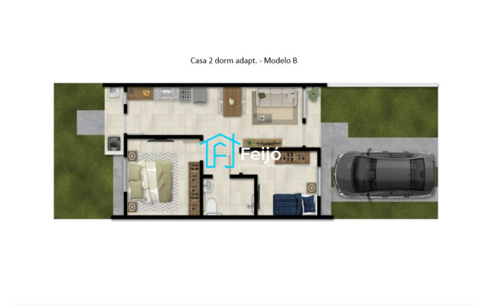 Imagem Casa de Condomínio com 2 Quartos à Venda, 41 m² em Sítio Ipiranga - Cachoeirinha