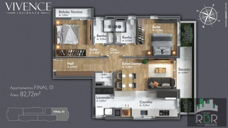 Imagem Apartamento com 1 Quarto à Venda, 49 m² em Região Das Hortênsias Imagem Apartamento com 1 Quarto à Venda, 49 m² em Região Das Hortênsias