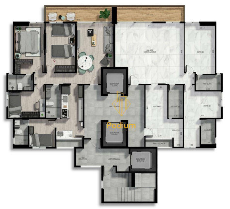 Imagem Apartamento com 3 Quartos à Venda, 83 m² em Manaíra - João Pessoa