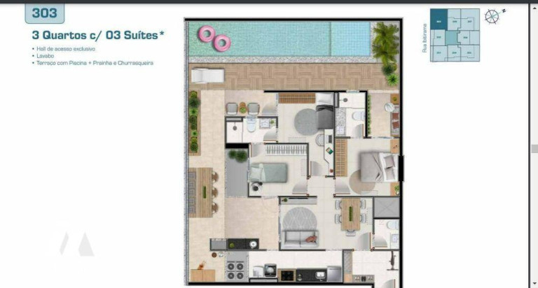 Imagem Apartamento com 2 Quartos à Venda, 135 m² em Praia De Itaparica - Vila Velha
